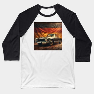 Mercedes Pagode with german flag vintage retro Baseball T-Shirt